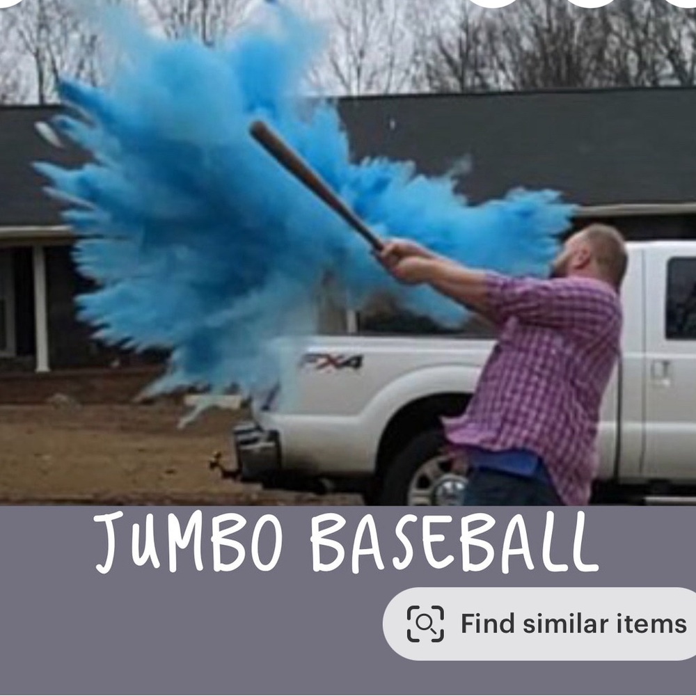 Gender Reveal Baseball- BLUE